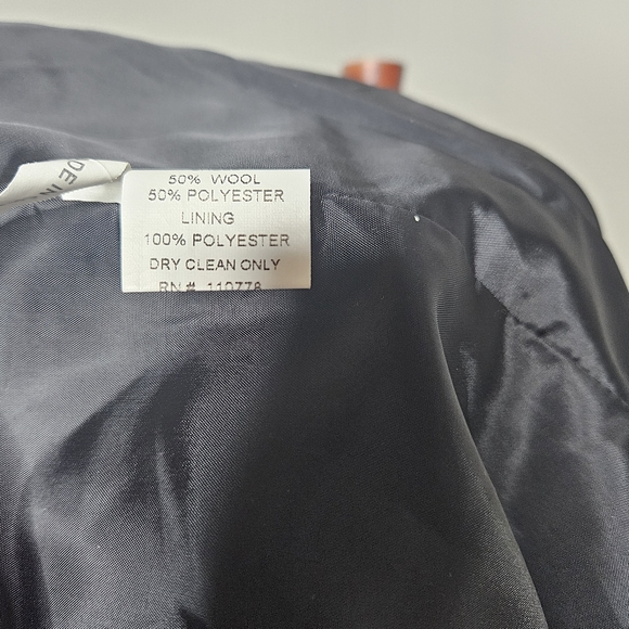 Small Jaloux blazer jacket dark gray 50% Wool Small 108 - Picture 6 of 7